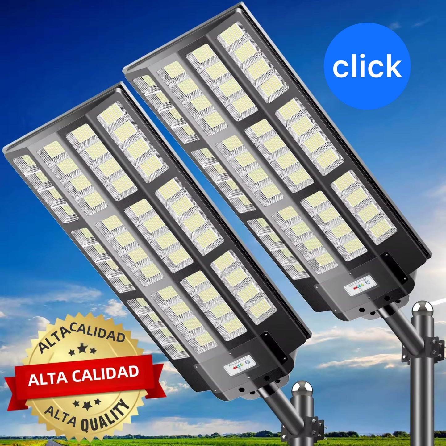 FAROLA SOLAR LÁMPARA SOLAR 4000 WATTS