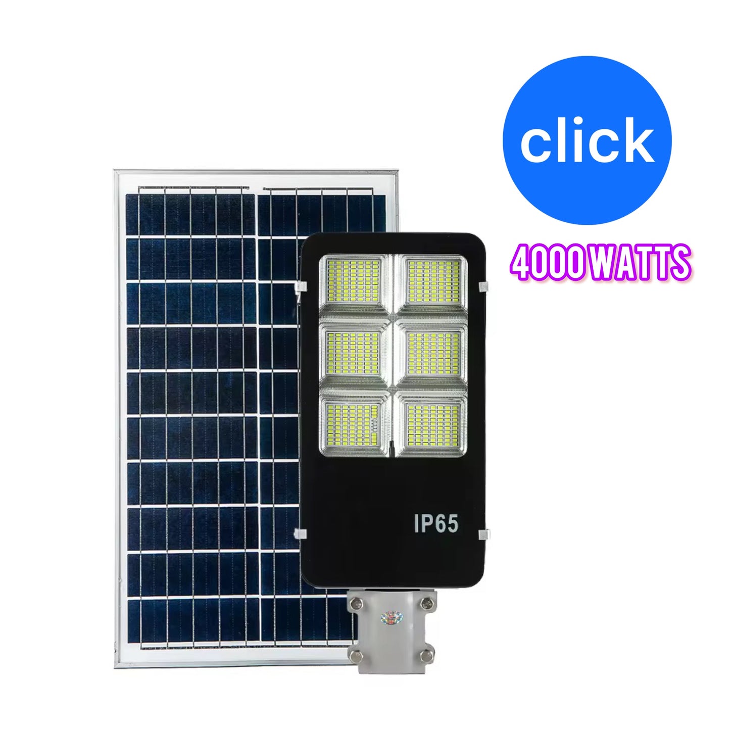 FAROLA SOLAR 4000 WATTS PANEL SEPARADO