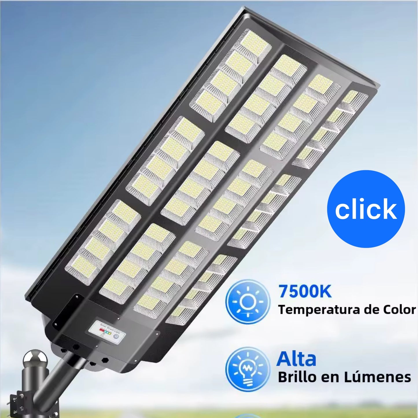 FAROLA SOLAR LÁMPARA SOLAR 4000 WATTS