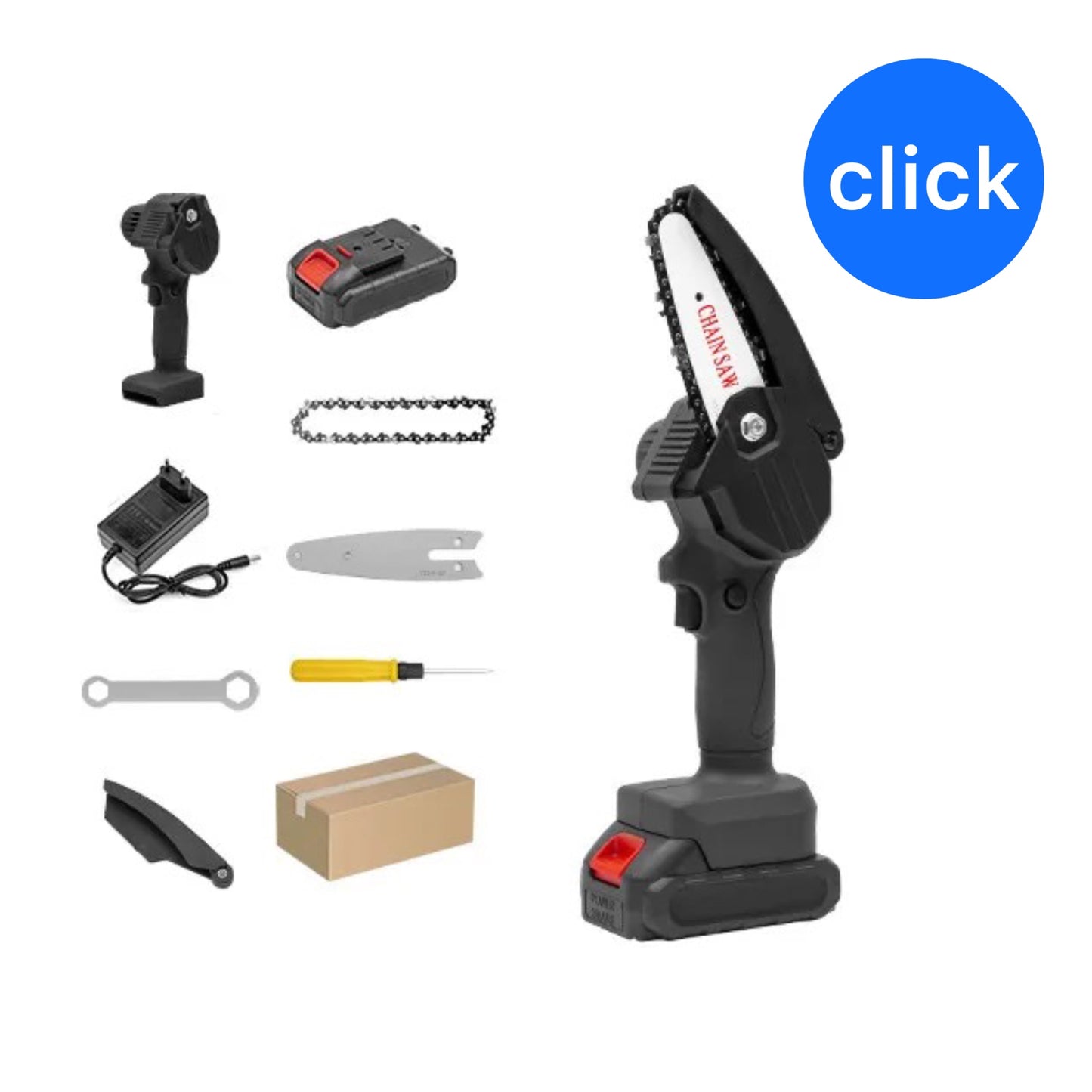 MOTOSIERRA PODADORA RECARGABLE 1 Y 2 BATERÍAS