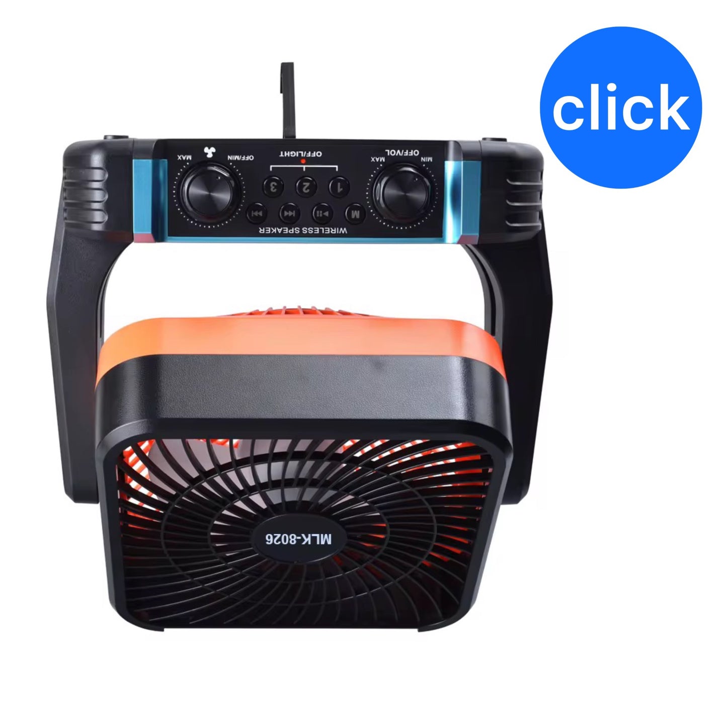 VENTILADOR DE BASE SOLAR CON RADIO INTEGRADO