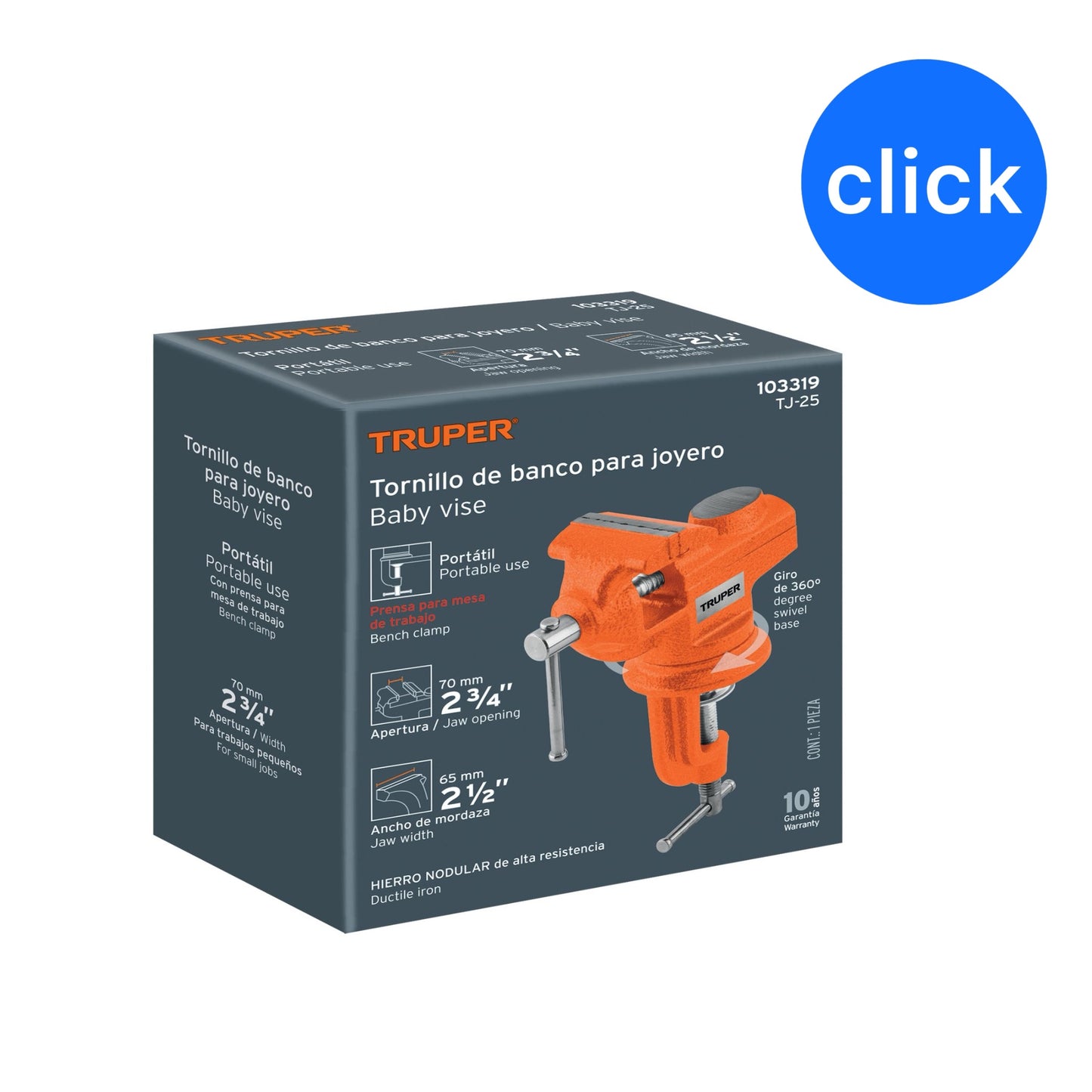 PRENSA DE BANCO  TRUPER 2 PULGADAS