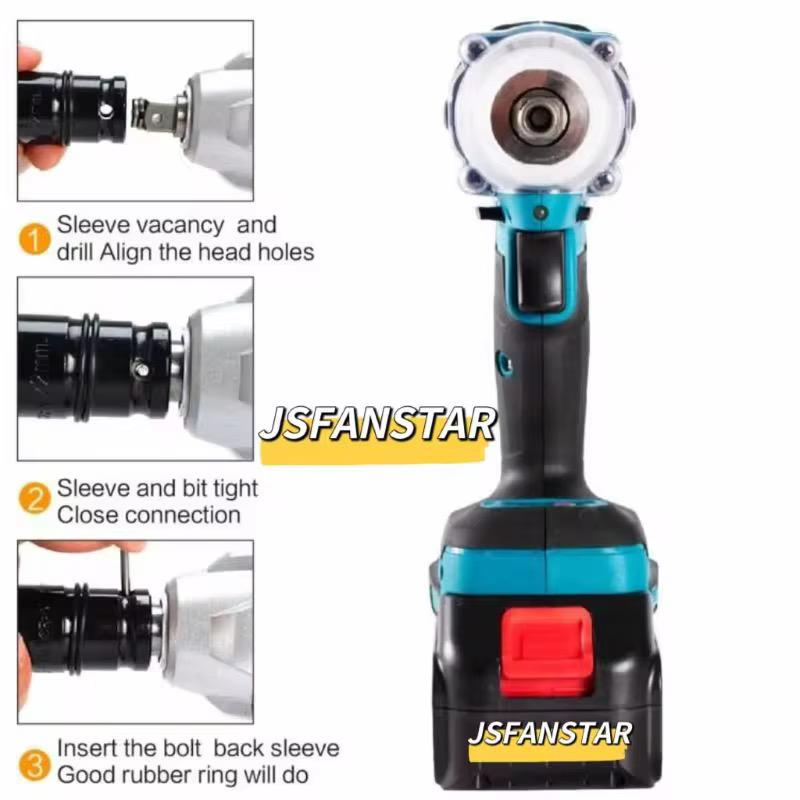 LLAVE DE IMPACTO CON KIT DE CUBOS Y REGALO POR COMPRA