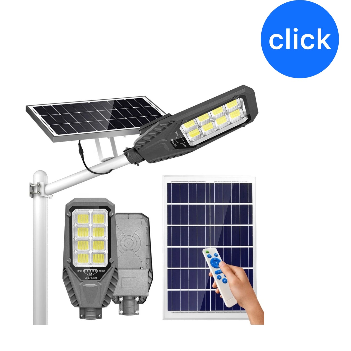 FAROLA SOLAR 3600 WATTS CON PANEL MÓVIL