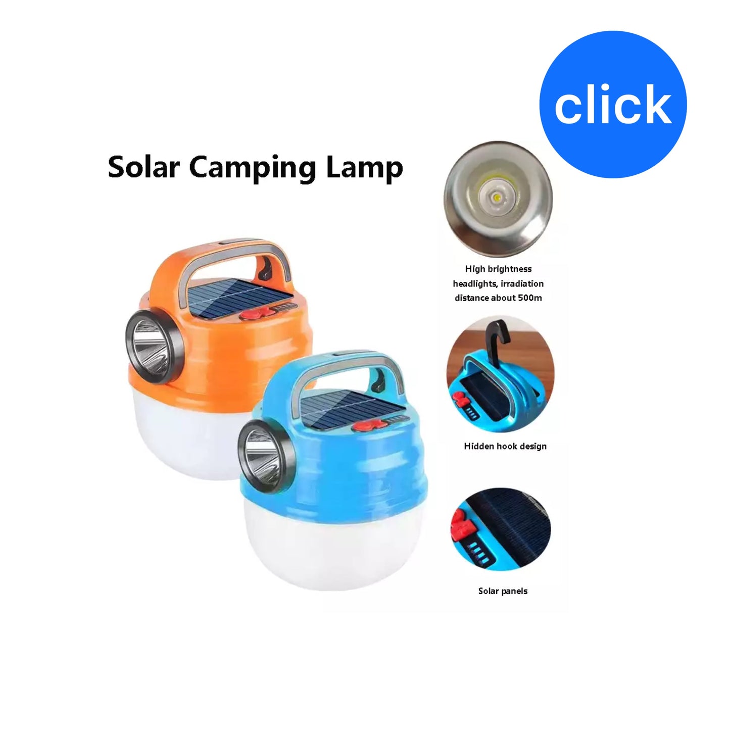 LÁMPARA SOLAR RECARGABLE