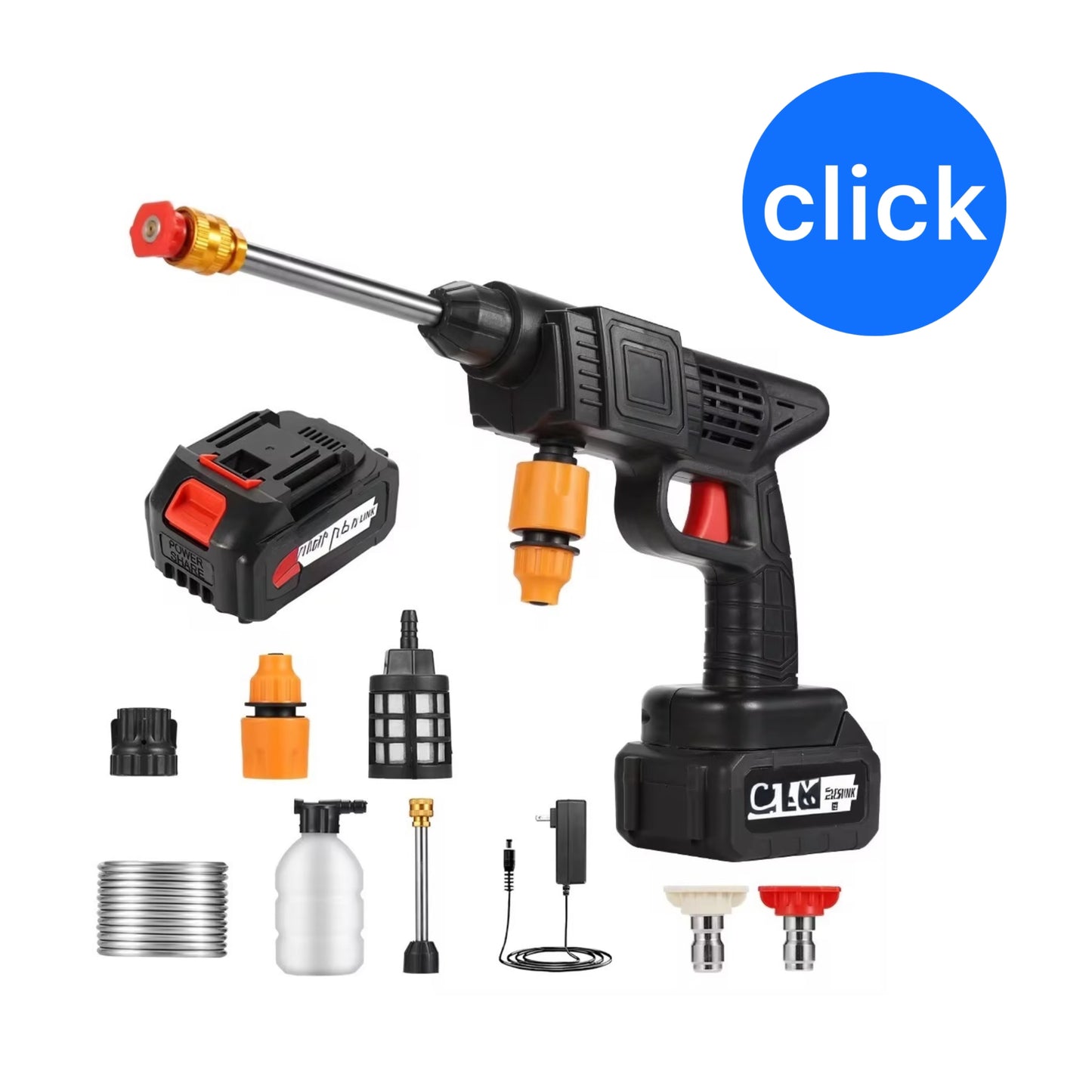HIDROLAVADORA 100 V 2 BATERÍAS 550 PSI