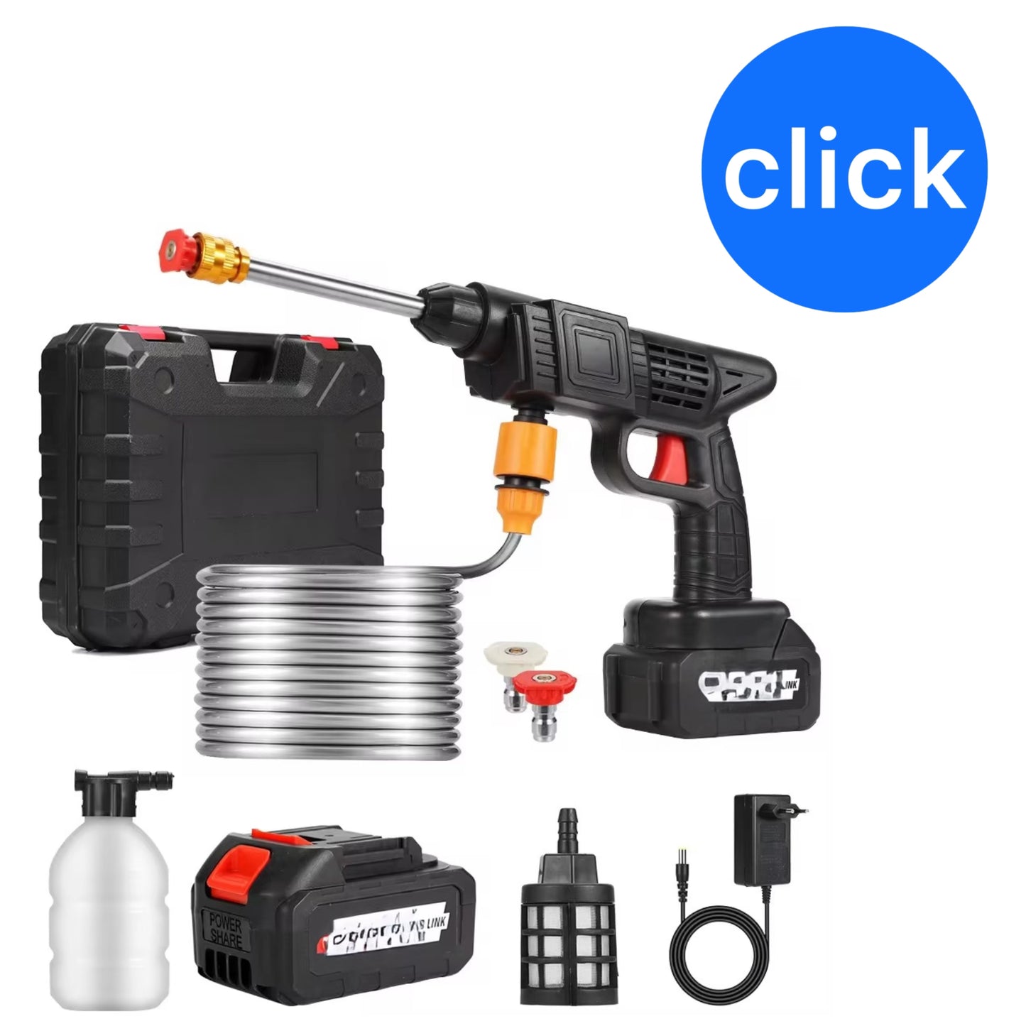 HIDROLAVADORA 100 V 2 BATERÍAS 550 PSI