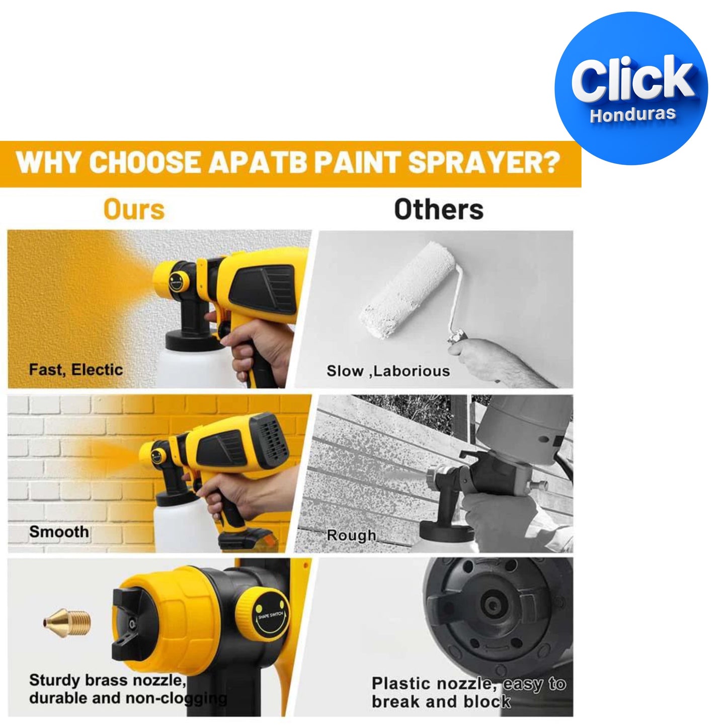 PISTOLA DE PINTAR RECARGABLE DOS BATERIAS CON SISTEMA DE PULVERIZADO