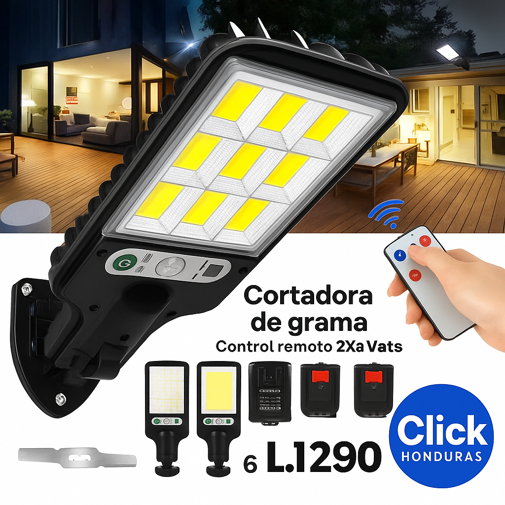 PAQUETE 6 LÁMPARAS SOLARES CON SENSOR DE MOVIMIENTO