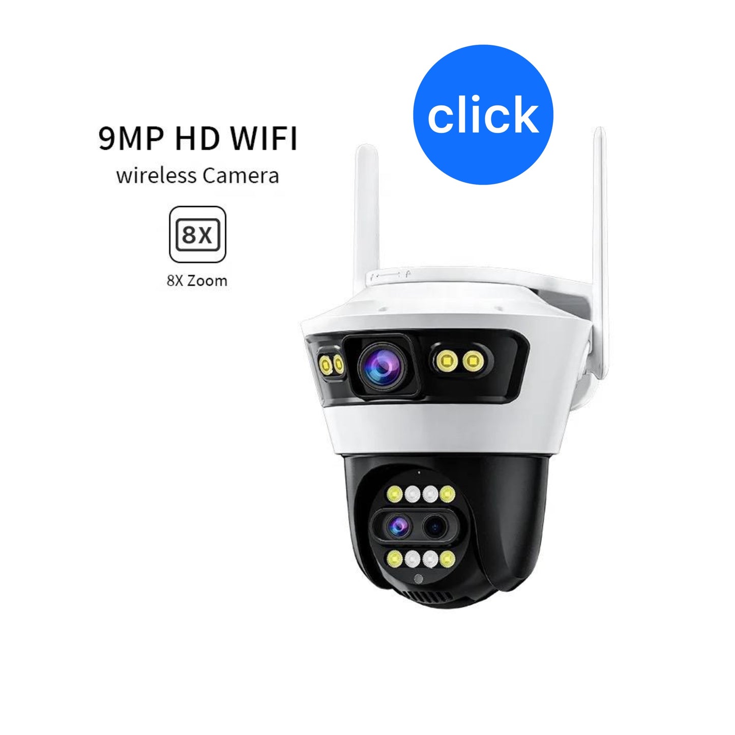 CÁMARA DE SEGURIDAD DOBLE LENTE JORTAN