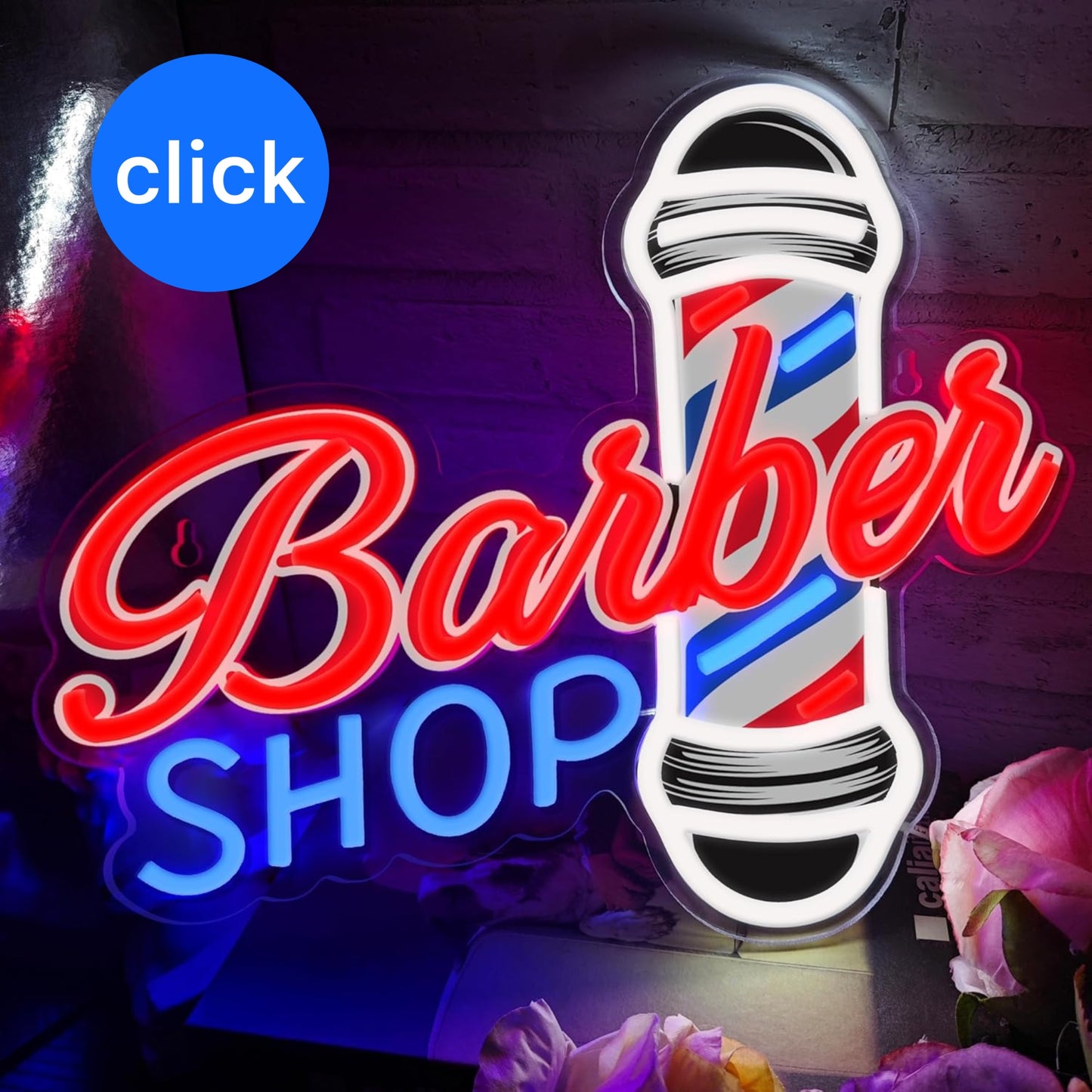 RÓTULO LED BARBERÍA