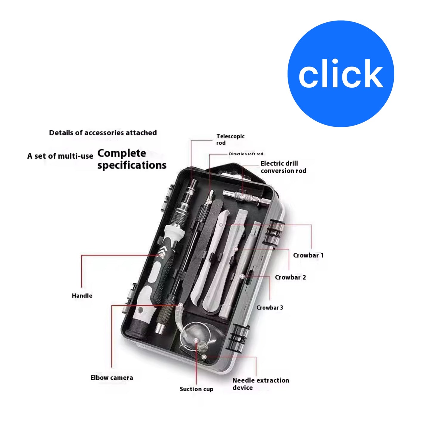 SET DE HERRAMIENTAS PARA TÉCNICO EN ELECTRÓNICO RELOJERÍA Y CELULAR