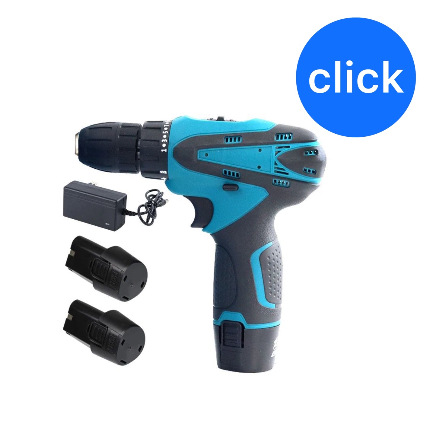 TALADRO UNIVERSAL PARA EL HOGAR CON BRICAS Y ESTUCHE