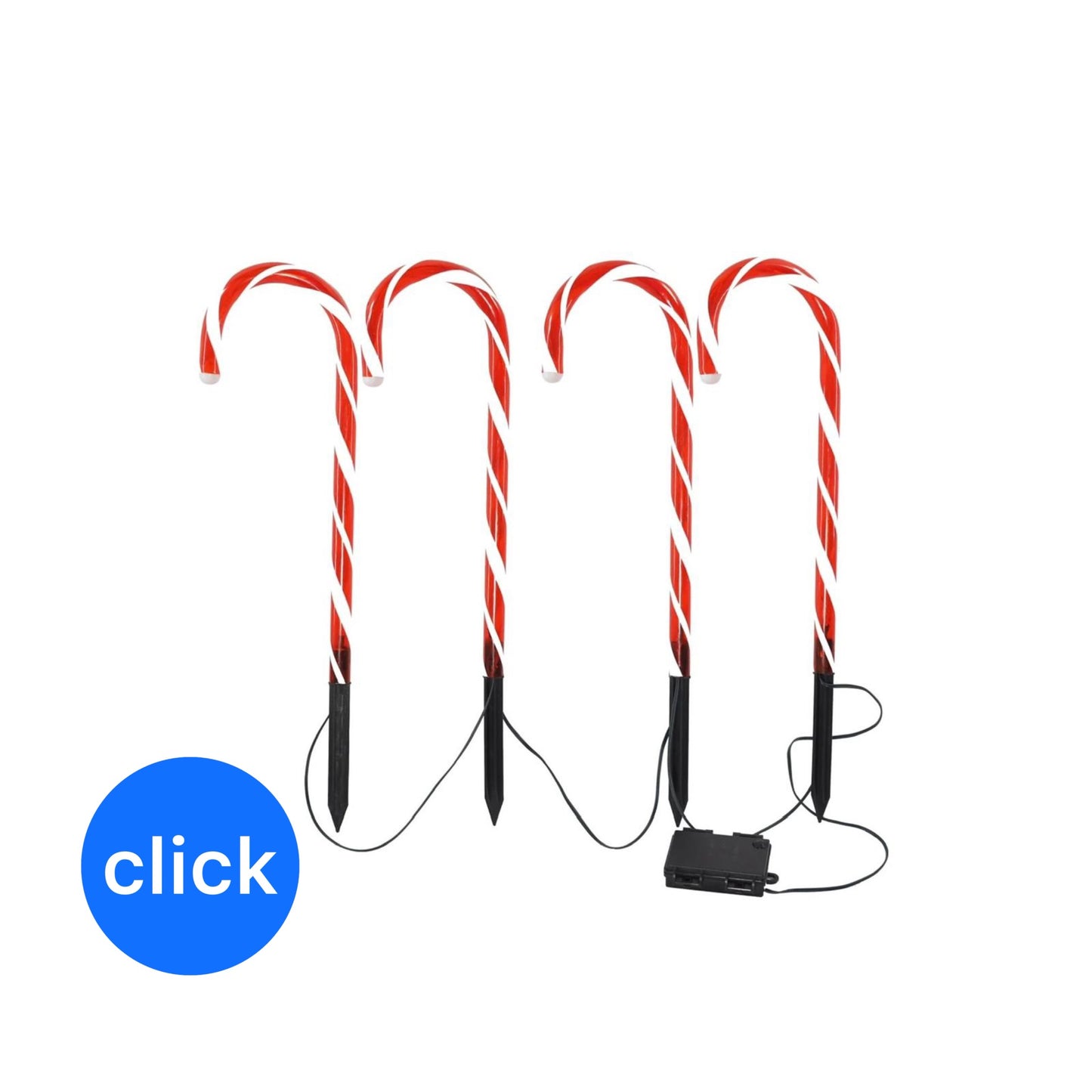 BASTONES SOLARES NAVIDEÑOS 10 UNIDADES