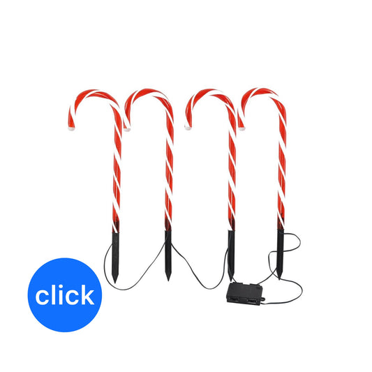 BASTONES SOLARES NAVIDEÑOS 10 UNIDADES