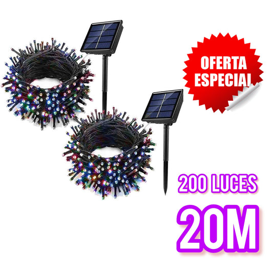 LUZ NAVIDEÑA SOLAR 2 CAJAS
