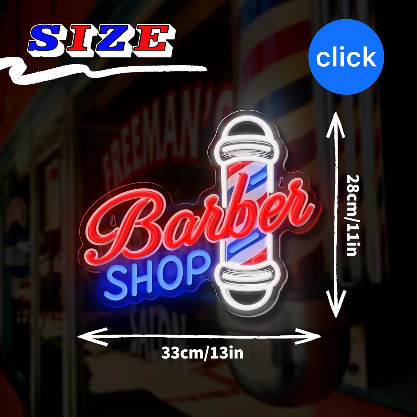 RÓTULO LED BARBERÍA