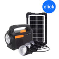 MINI PLANTA SOLAR 3 FOCOS Y CARGADOR DE BATERÍA