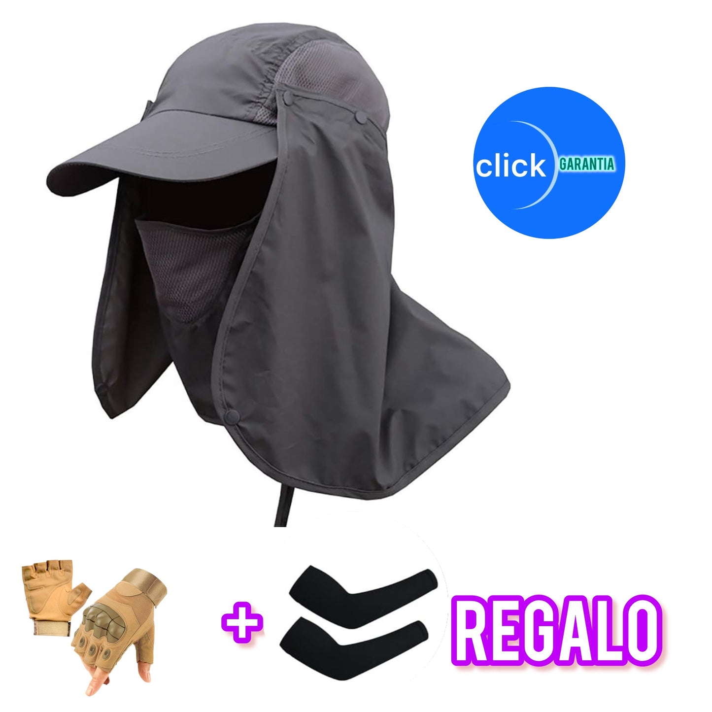 GORRA TÁCTICA CON PROTECCIÓN TOTAL REGALO POR COMPRA