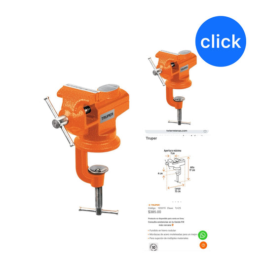 PRENSA DE BANCO  TRUPER 2 PULGADAS