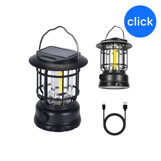 LÁMPARA DE EMERGENCIA Y DECORATIVA SOLAR Y ELÉCTRICA