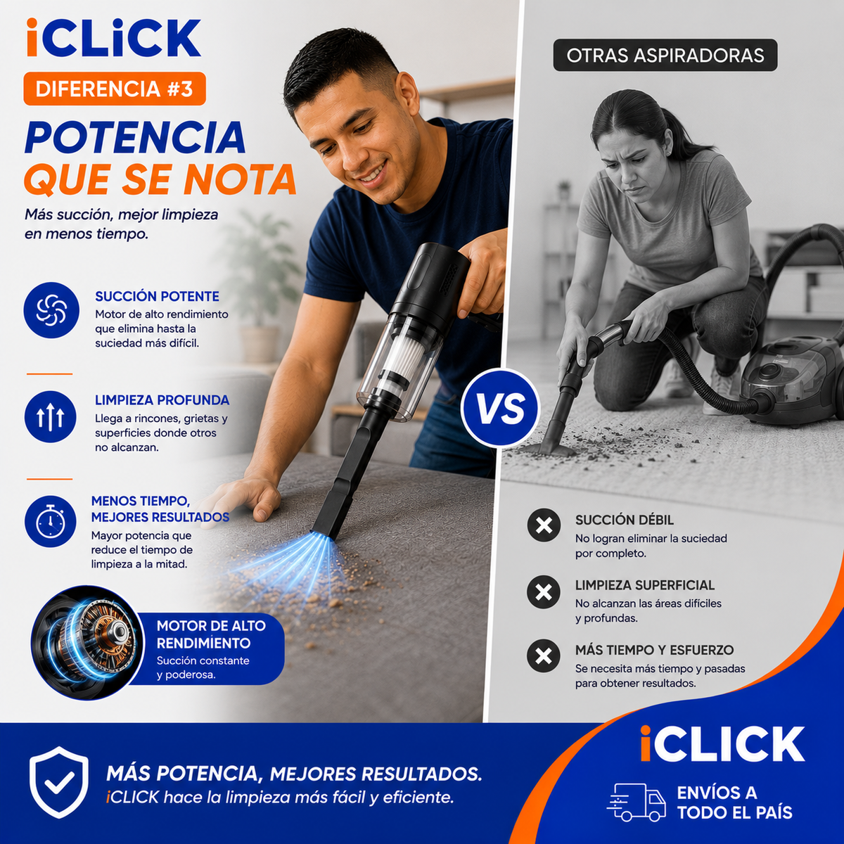 ASPIRADORA ULTRA POTENTE MULTIFUNCIONAL