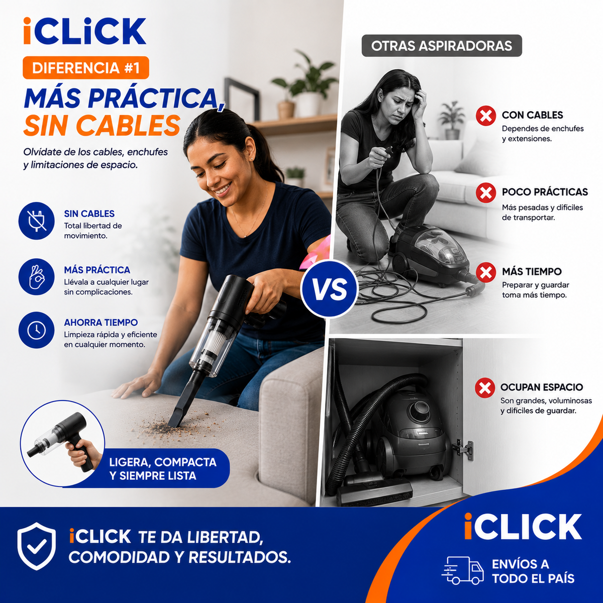 ASPIRADORA ULTRA POTENTE MULTIFUNCIONAL