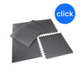 ALFOMBRA DE GOMA PARA PISO 61x61 CM/ 12 PIEZAS