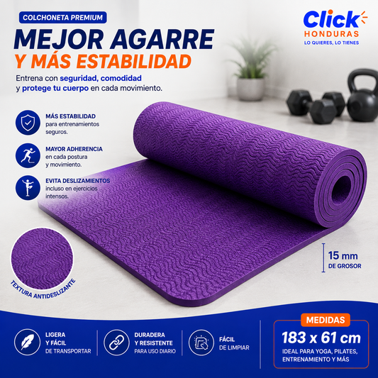 COLCHONETA FITNNES TAPETE PROFESIONAL PARA YOGA