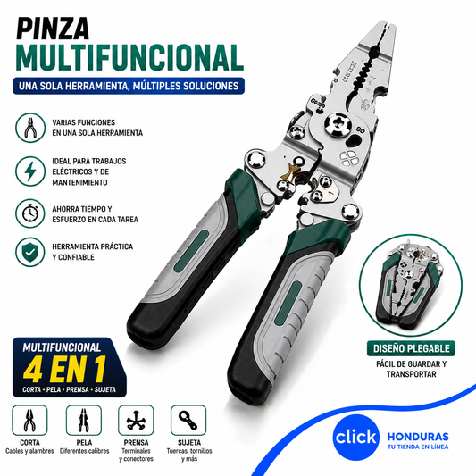 PINZA UNIVERSAL PARA ELECTRICISTA TENAZA CORTADORA DE CABLE
