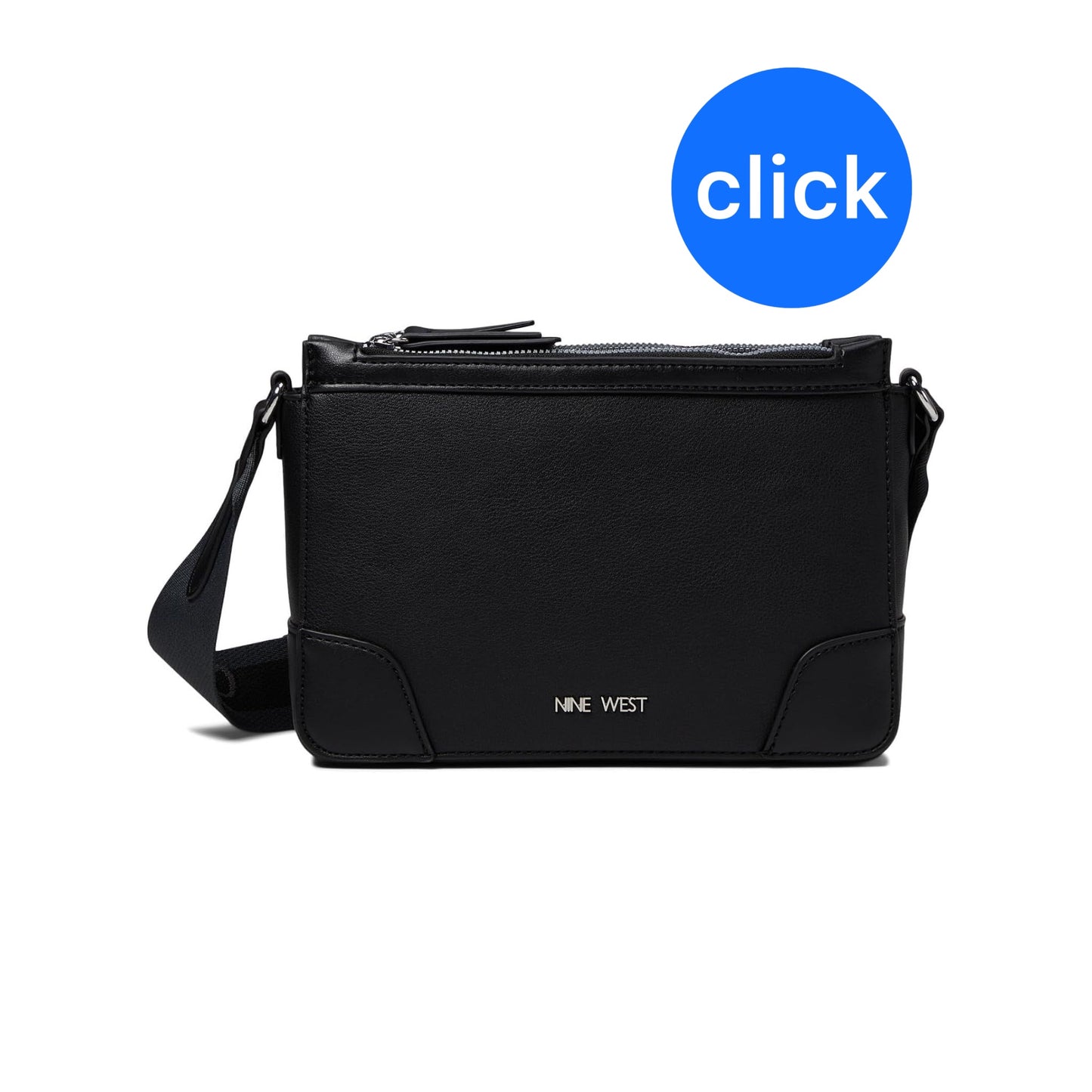 BOLSO NINE WEST BANDOLERA CON DOBLE CREMALLERA