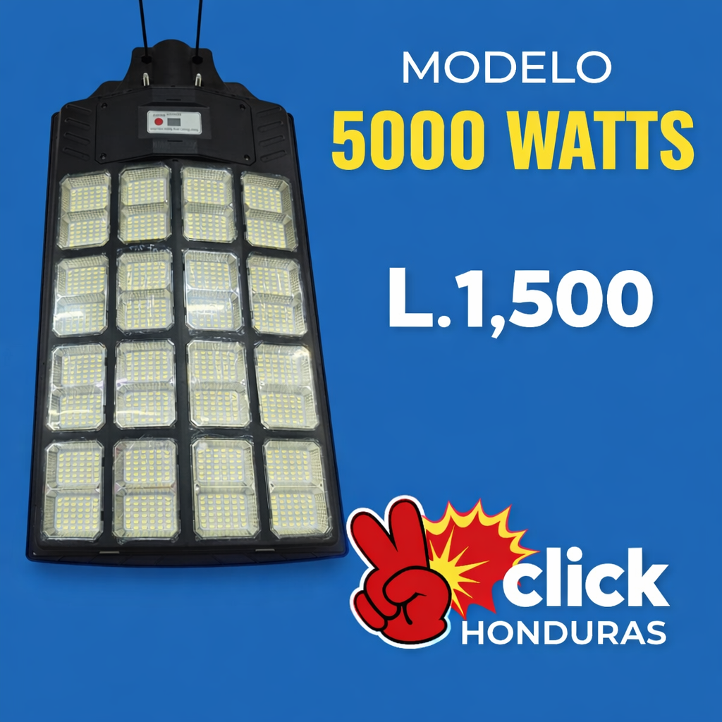 LÁMPARAS SOLARES 6000/5000 WATTS