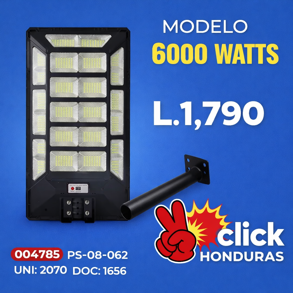 LÁMPARAS SOLARES 6000/5000 WATTS