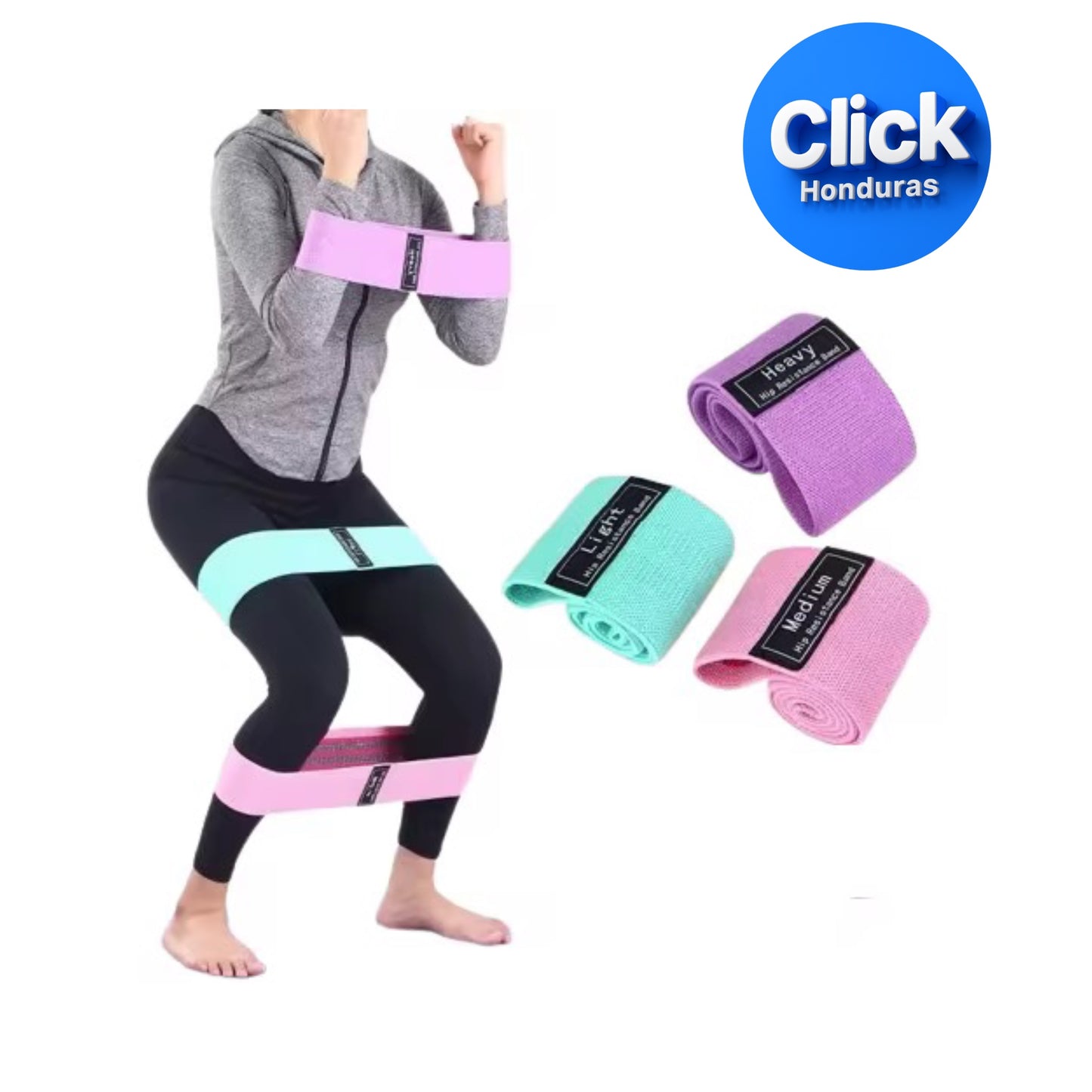 SET DE 3 BANDAS DE RESISTENCIA